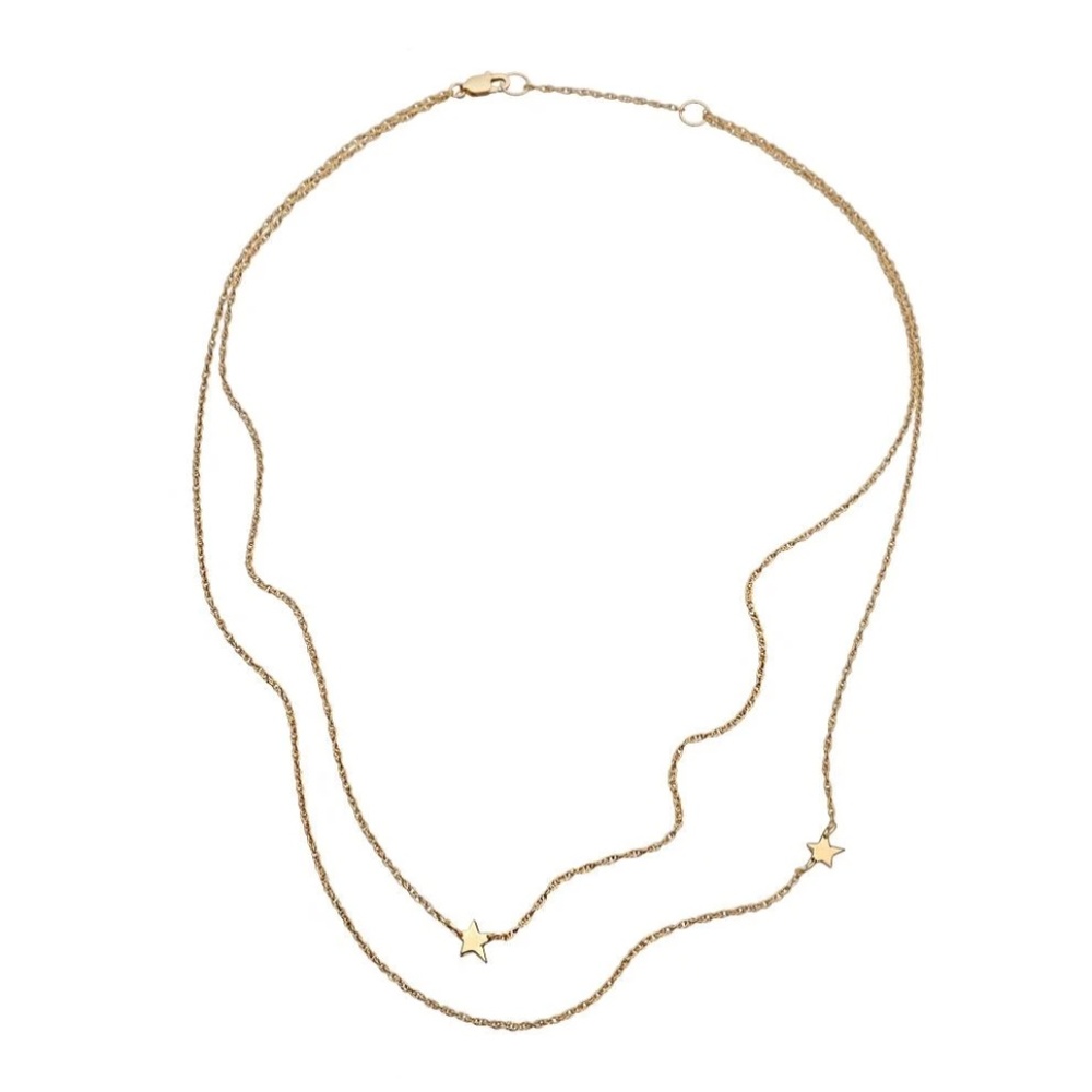 Jennifer Zeuner Star Double Necklace